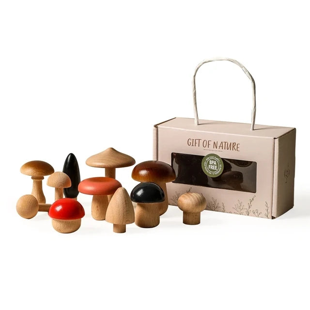 Montessori Wooden Forest Tree Building Blocks - Educational Kids Toy & Room Decor