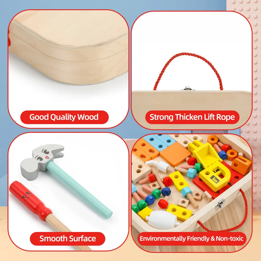 Montessori Educational Simulated Carpenter Repair Tools Set