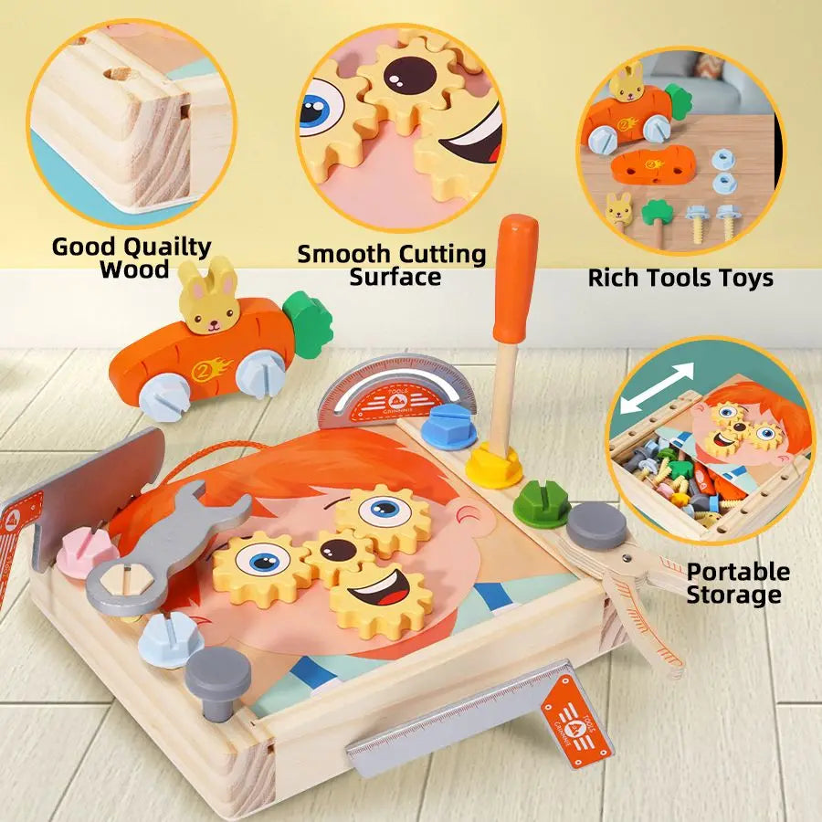 Montessori Educational Simulated Carpenter Repair Tools Set