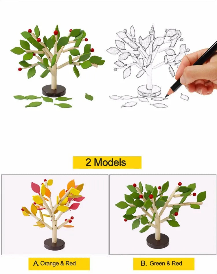 Wooden 3D Tree Puzzle Educational Toy