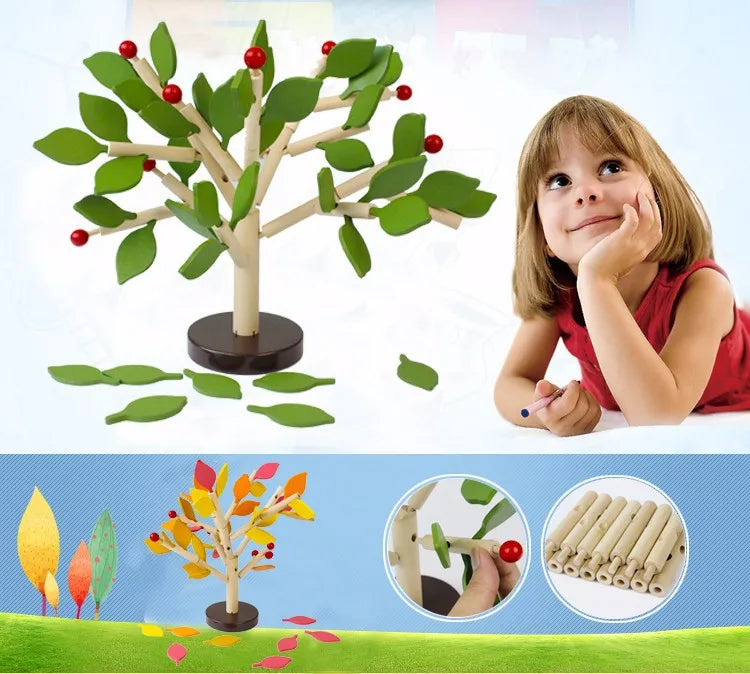 Wooden 3D Tree Puzzle Educational Toy