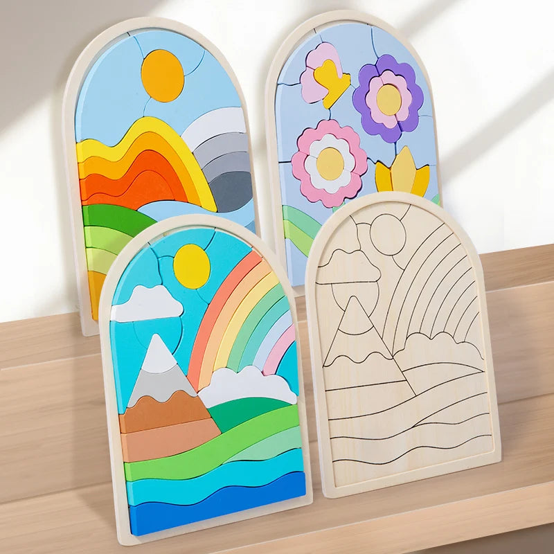 Montessori Irregular Shape And Colour Cognitive Educational Toy
