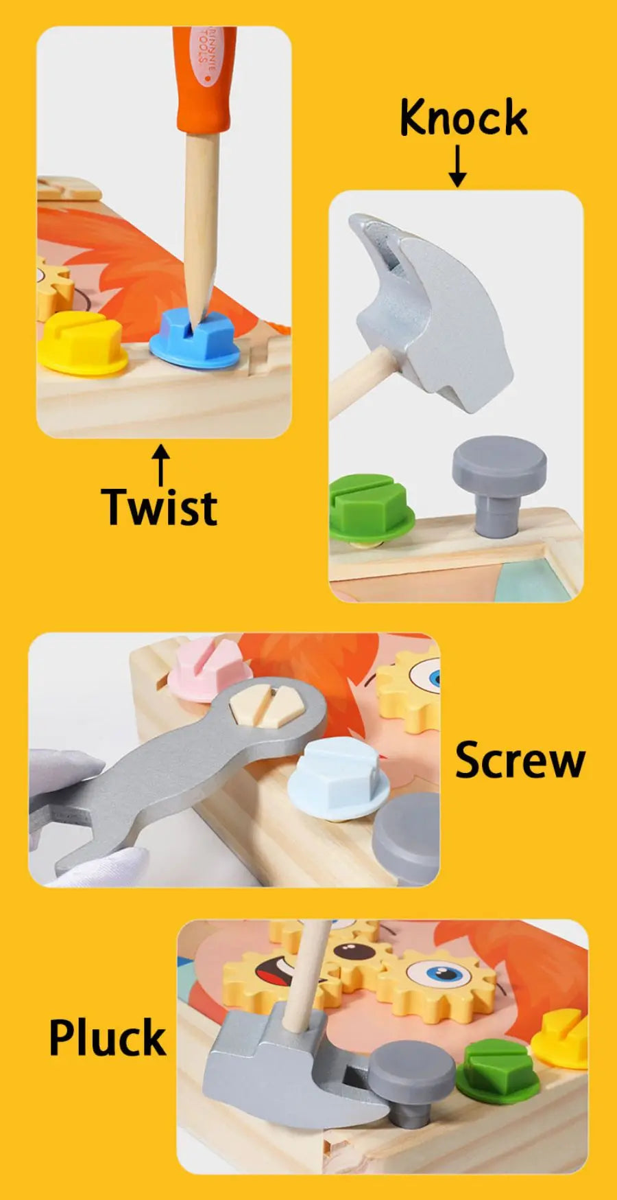 Montessori Educational Simulated Carpenter Repair Tools Set