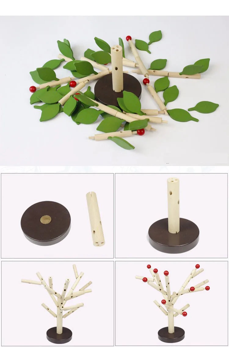 Wooden 3D Tree Puzzle Educational Toy