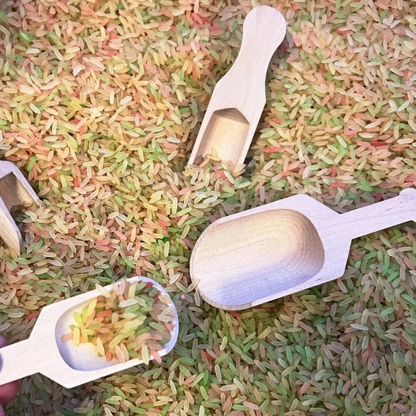 Mini Wooden Scoops - Versatile Small Spoons for Kitchen & Bath