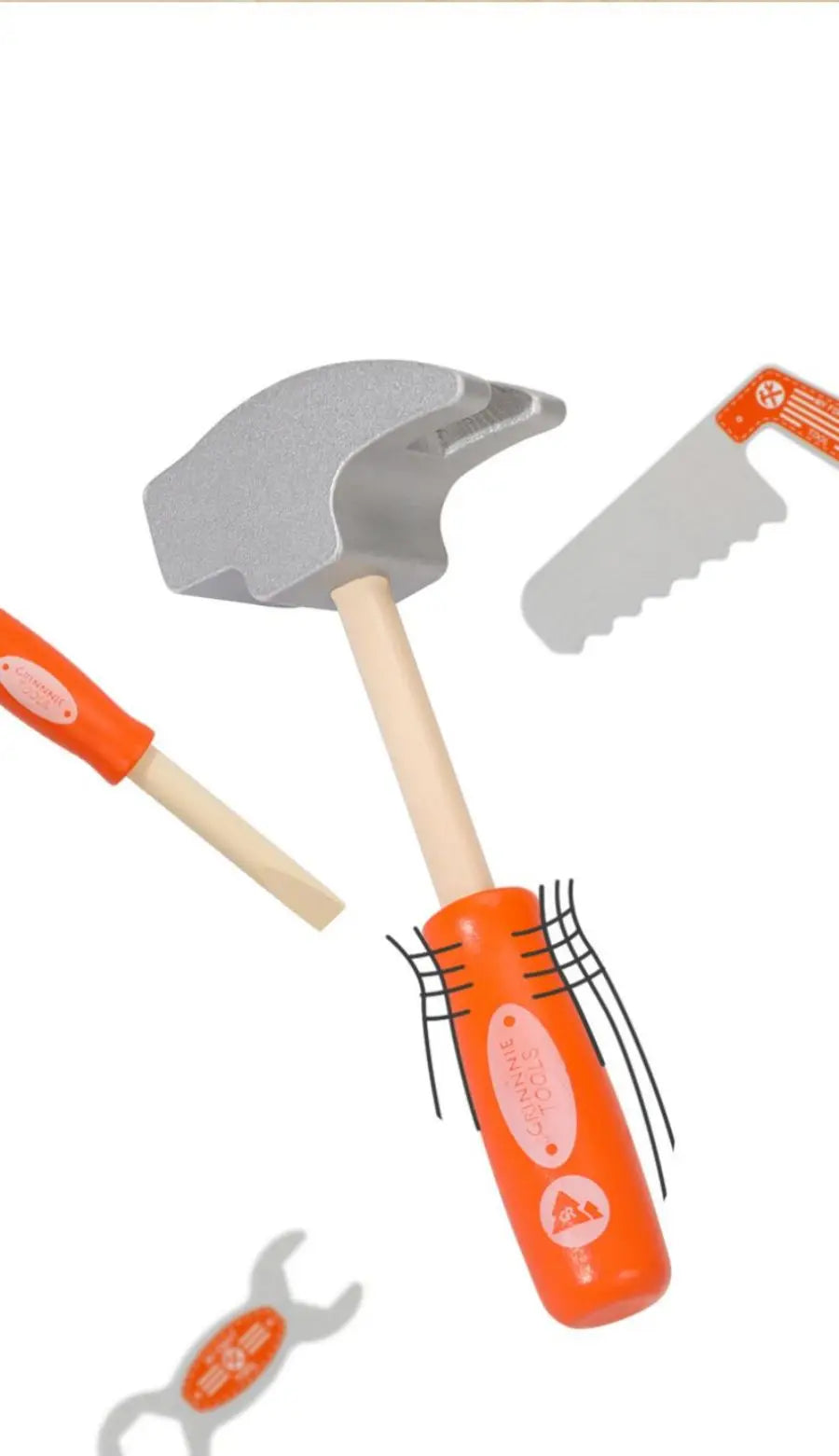 Montessori Educational Simulated Carpenter Repair Tools Set