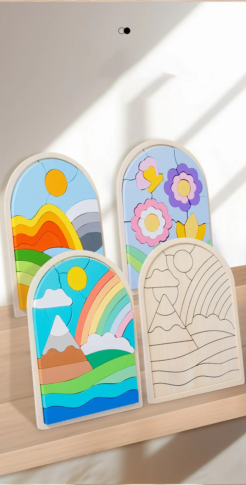 Montessori Irregular Shape And Colour Cognitive Educational Toy