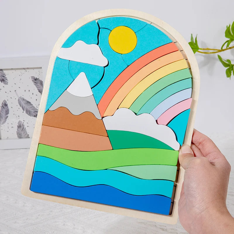 Montessori Irregular Shape And Colour Cognitive Educational Toy