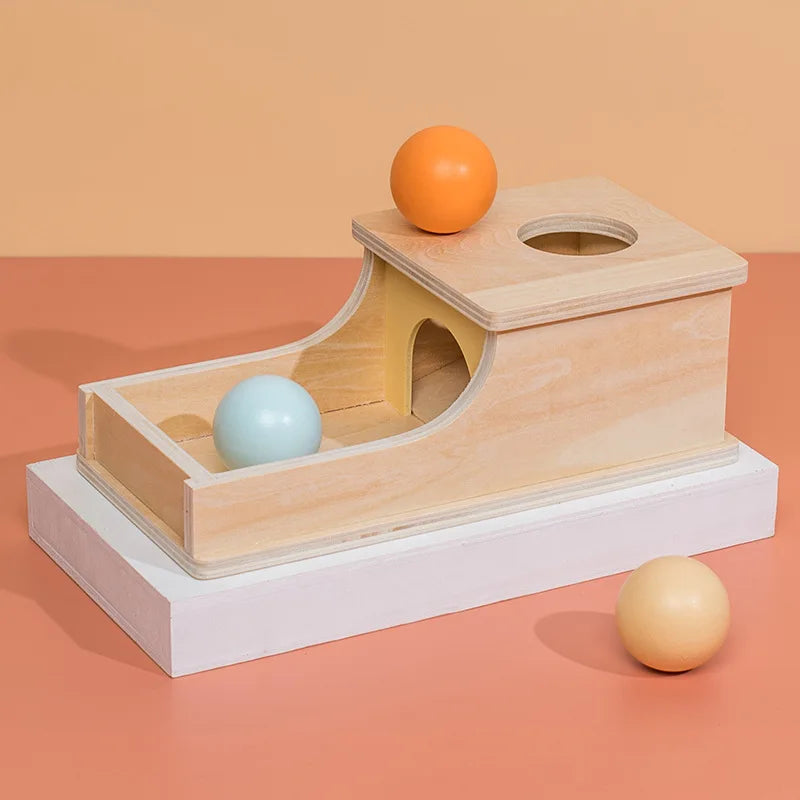 Montessori Wooden Toy Set - Object Permanence & Hammer Box
