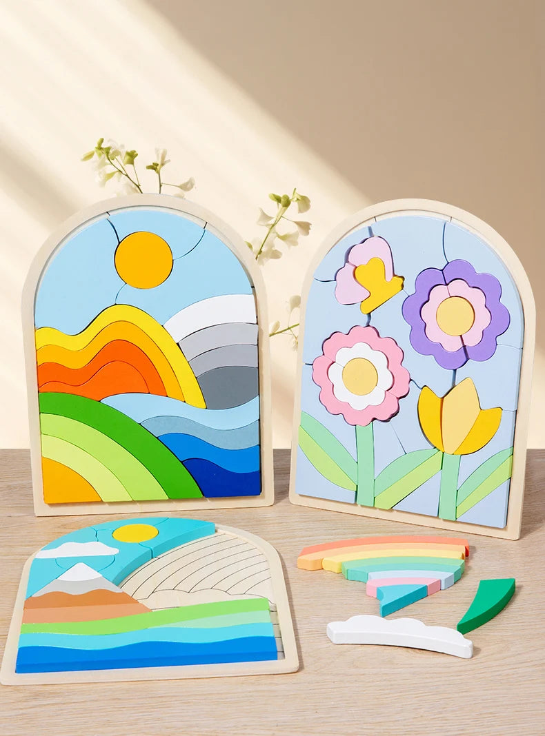 Montessori Irregular Shape And Colour Cognitive Educational Toy