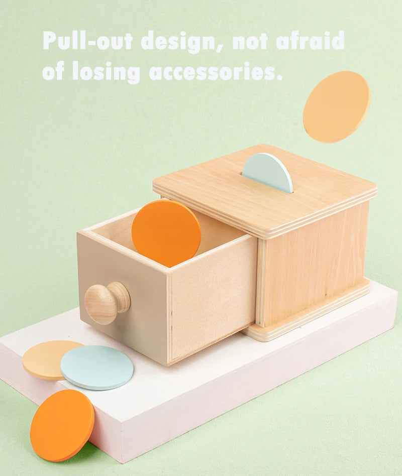 Montessori Wooden Toy Set - Object Permanence & Hammer Box