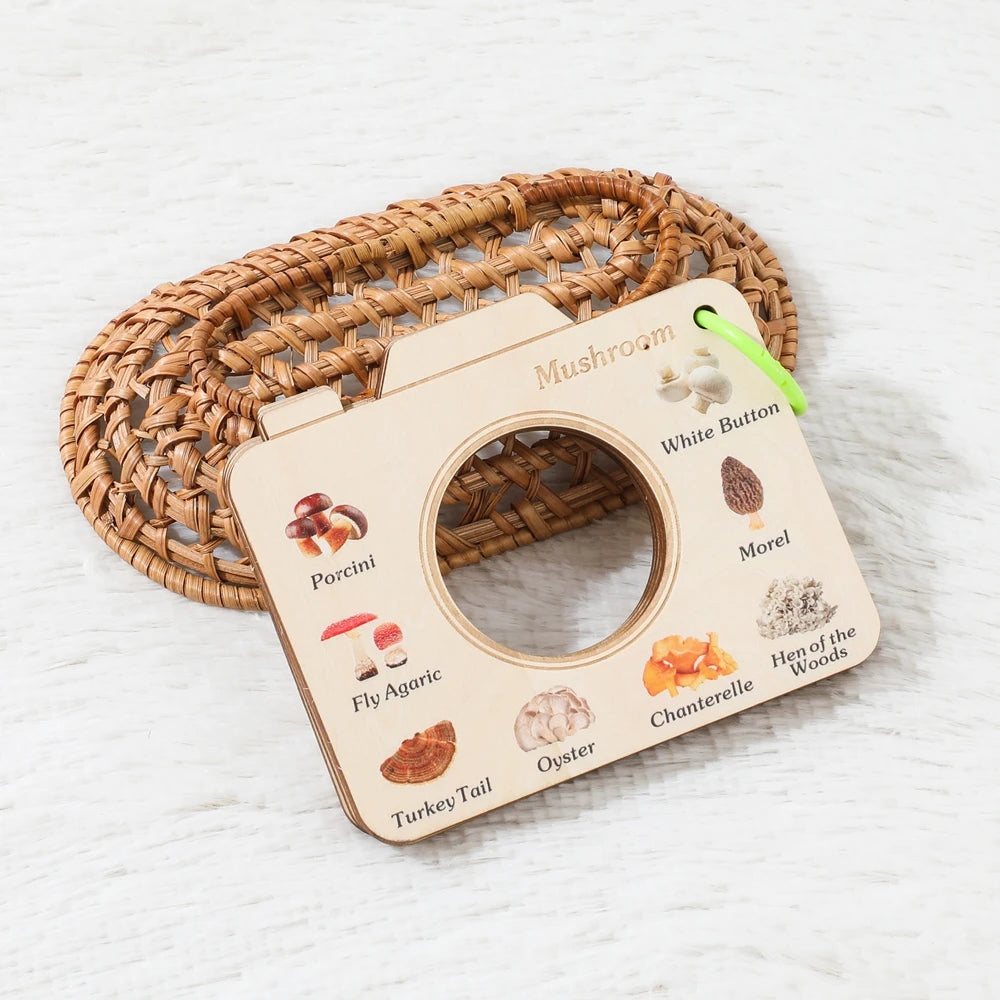 Montessori Wooden Cognitive Puzzle Book Toy for Babies & Kids