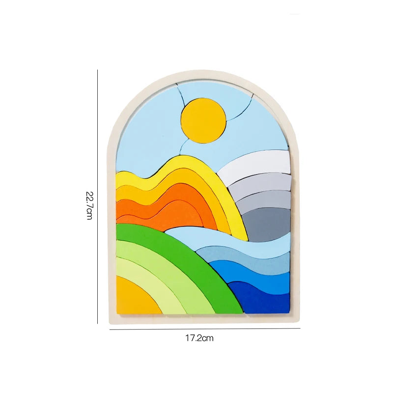 Montessori Irregular Shape And Colour Cognitive Educational Toy