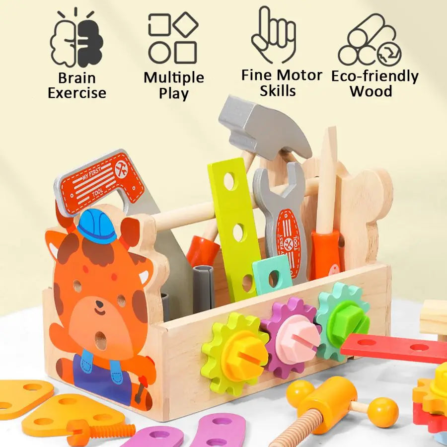 Montessori Educational Simulated Carpenter Repair Tools Set