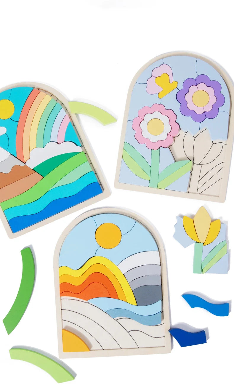 Montessori Irregular Shape And Colour Cognitive Educational Toy