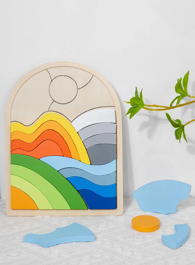 Montessori Irregular Shape And Colour Cognitive Educational Toy
