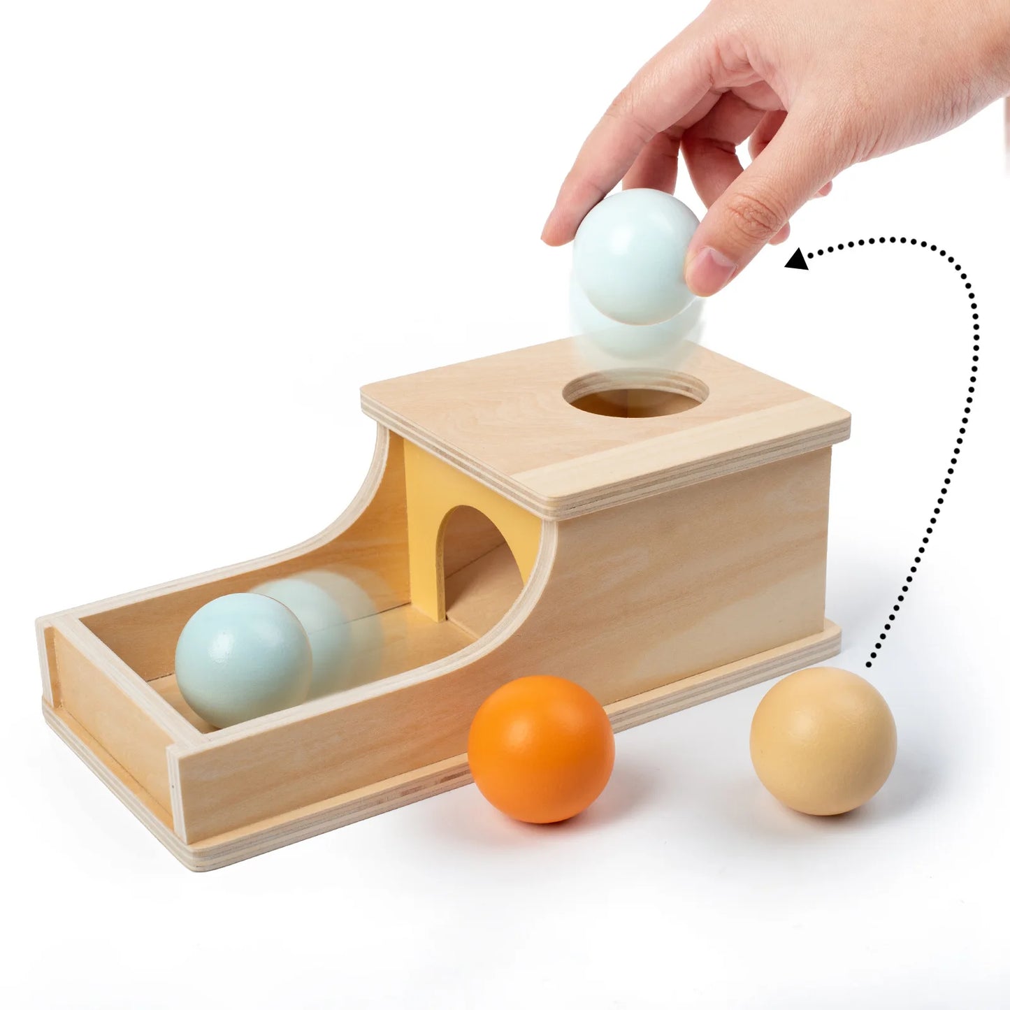 Montessori Wooden Toy Set - Object Permanence & Hammer Box