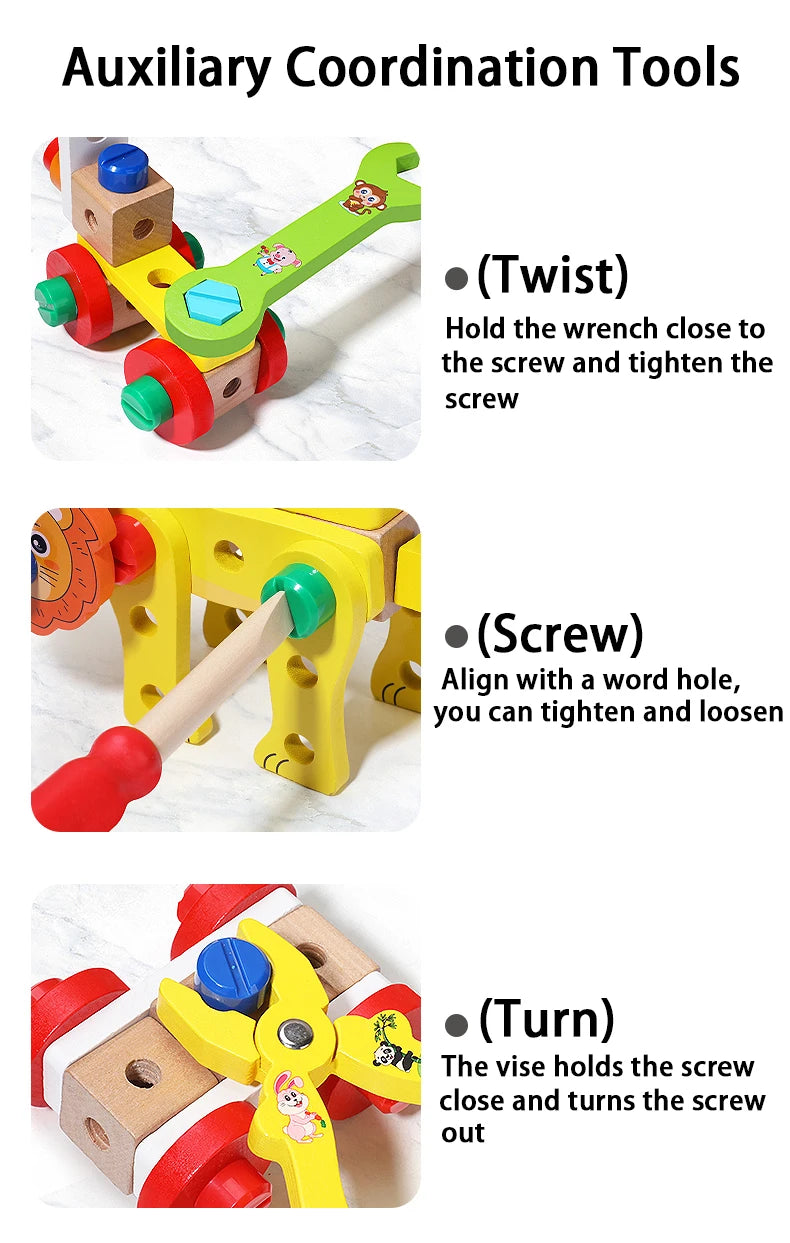 Montessori Educational Simulated Carpenter Repair Tools Set