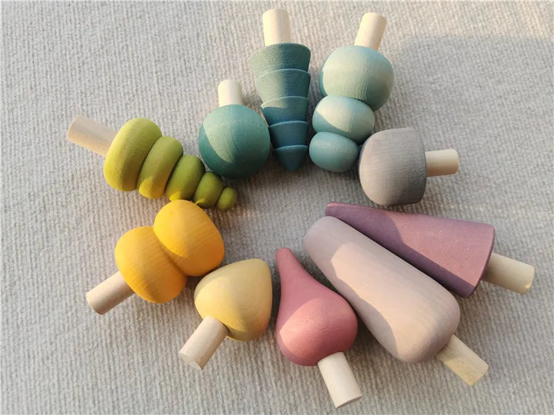 Pastel Nordic Wooden Building & Stacking Set