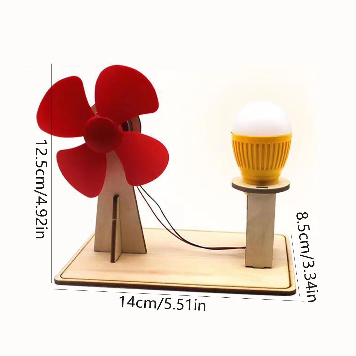 Montessori Wooden Wind Generator Model