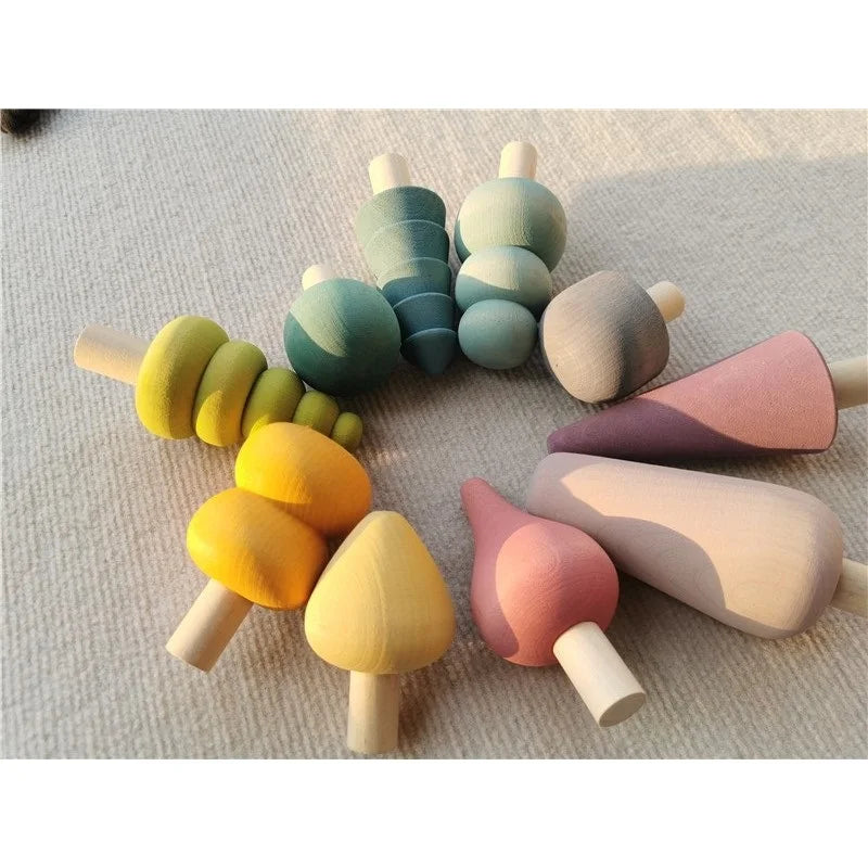 Pastel Nordic Wooden Building & Stacking Set