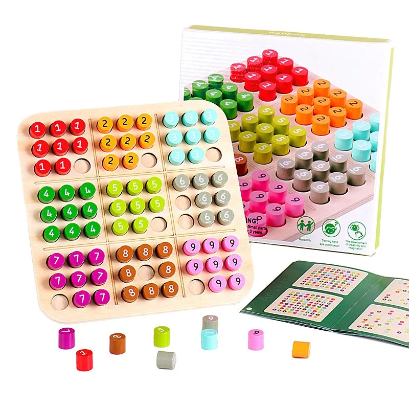 Montessori Wooden Color Sudoku Game
