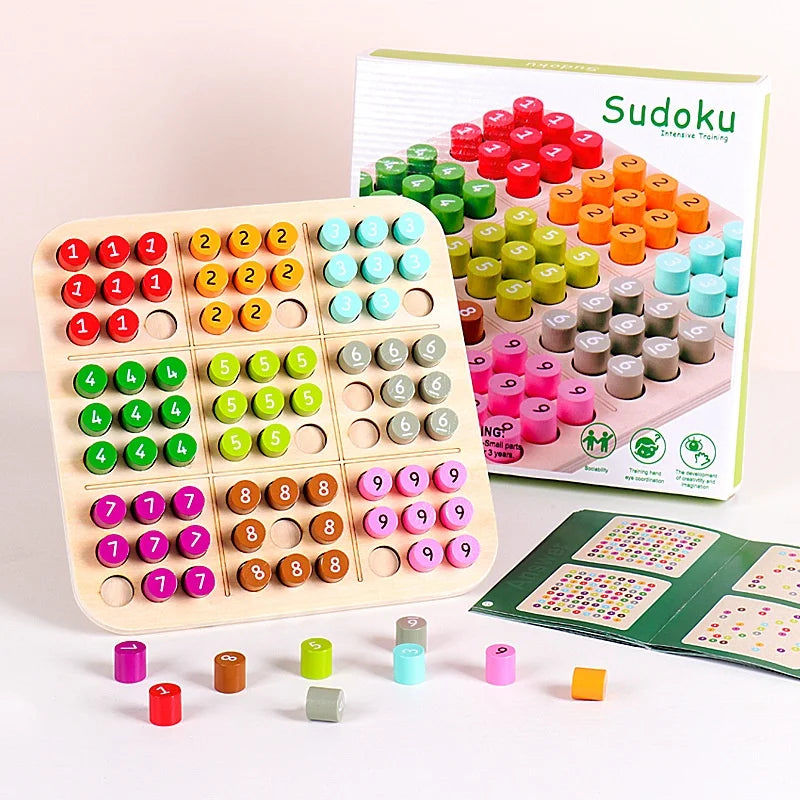 Montessori Wooden Color Sudoku Game